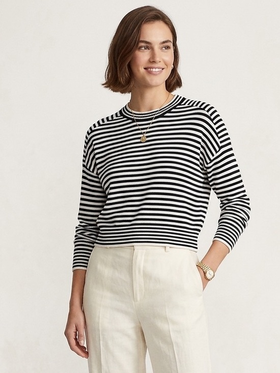 One Grey Day Sweaters - NWT Revolve One Grey Day Cotton Black White Striped Sweater Sweater Small